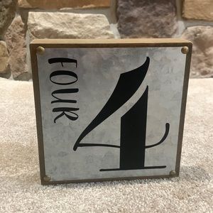 Decorative sign (four)